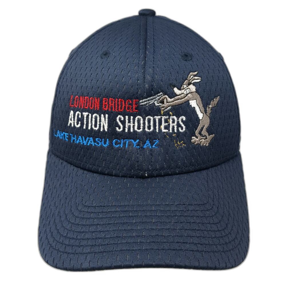 A-Flex Baseball Cap Blue M London Bridge Action Shooters Lake Havasu Mesh Hat